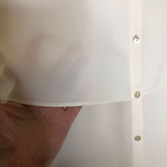 J. Jill Ivory Layered Oversized Tunic Blouse Sz M Lagenlook, Old Money, Career - Picture 4 of 13